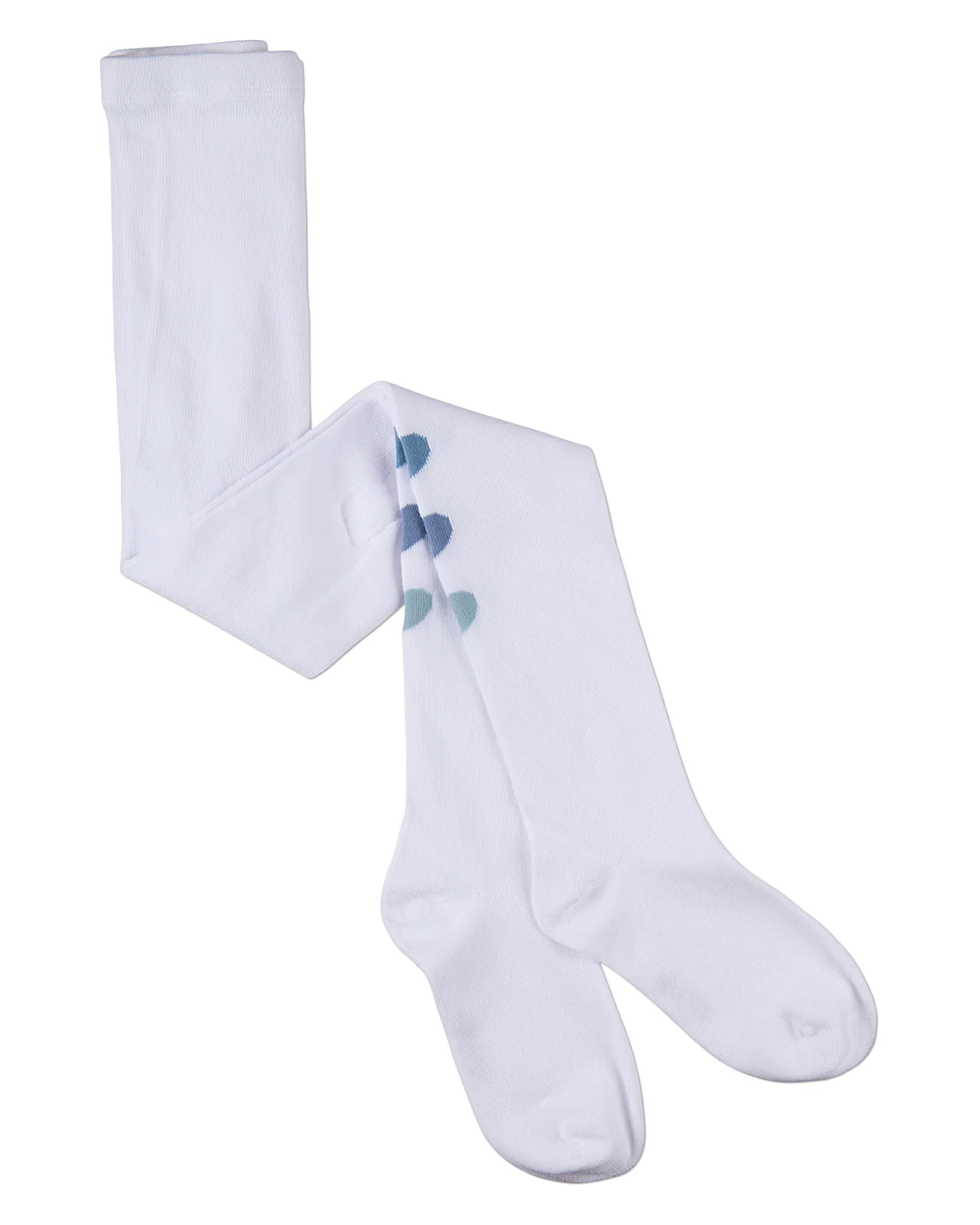 Girls "Triple Heart" Cotton-Rich Mini-Ribbed Fashion Sweater Tights – Image 8