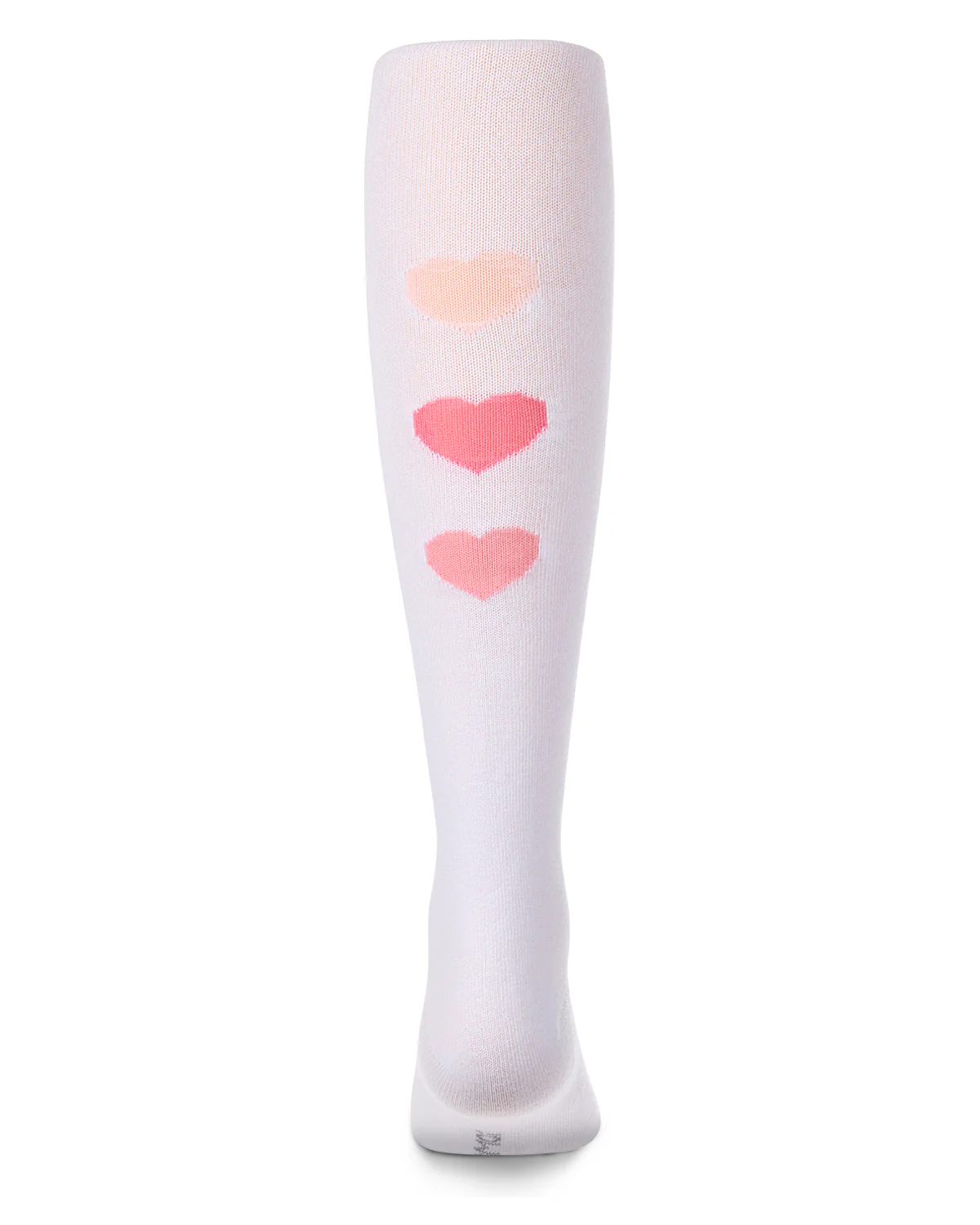 Girls "Triple Heart" Cotton-Rich Mini-Ribbed Fashion Sweater Tights – Image 2
