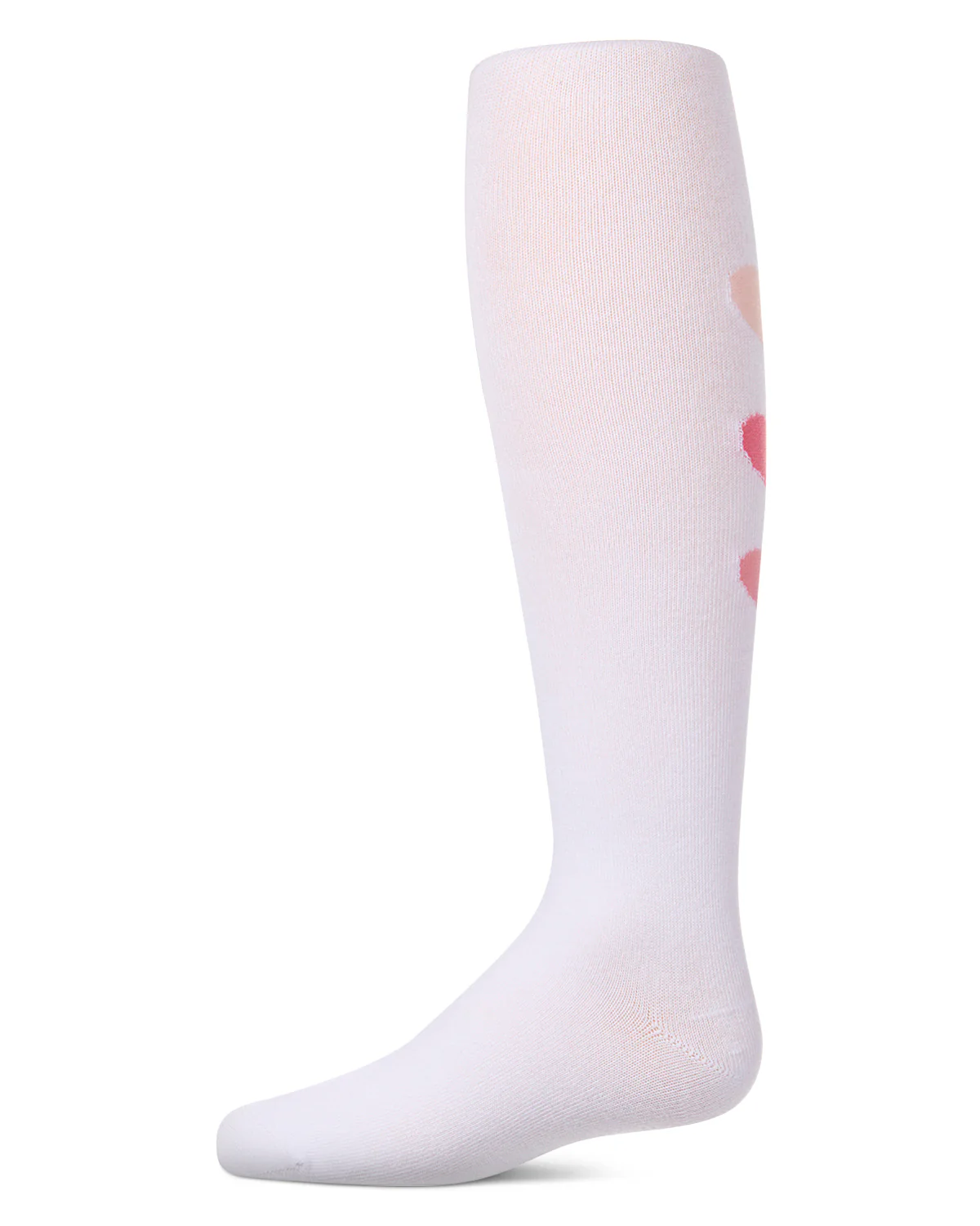 Girls "Triple Heart" Cotton-Rich Mini-Ribbed Fashion Sweater Tights – Image 5