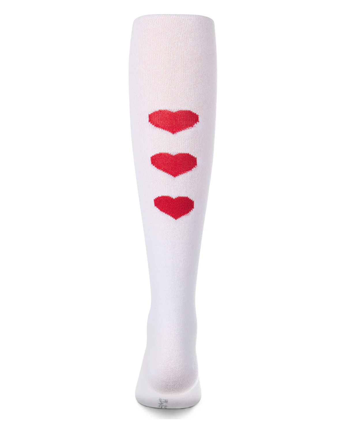 Girls "Triple Heart" Cotton-Rich Mini-Ribbed Fashion Sweater Tights – Image 4