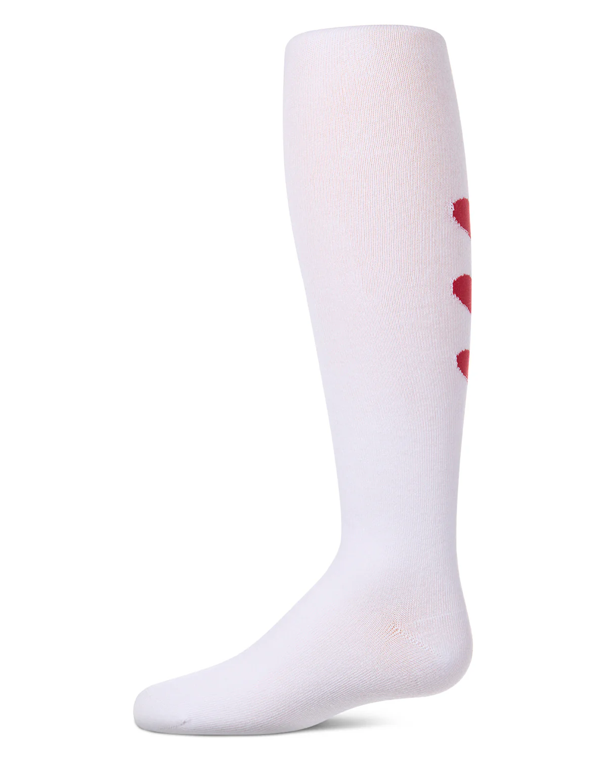 Girls "Triple Heart" Cotton-Rich Mini-Ribbed Fashion Sweater Tights – Image 7