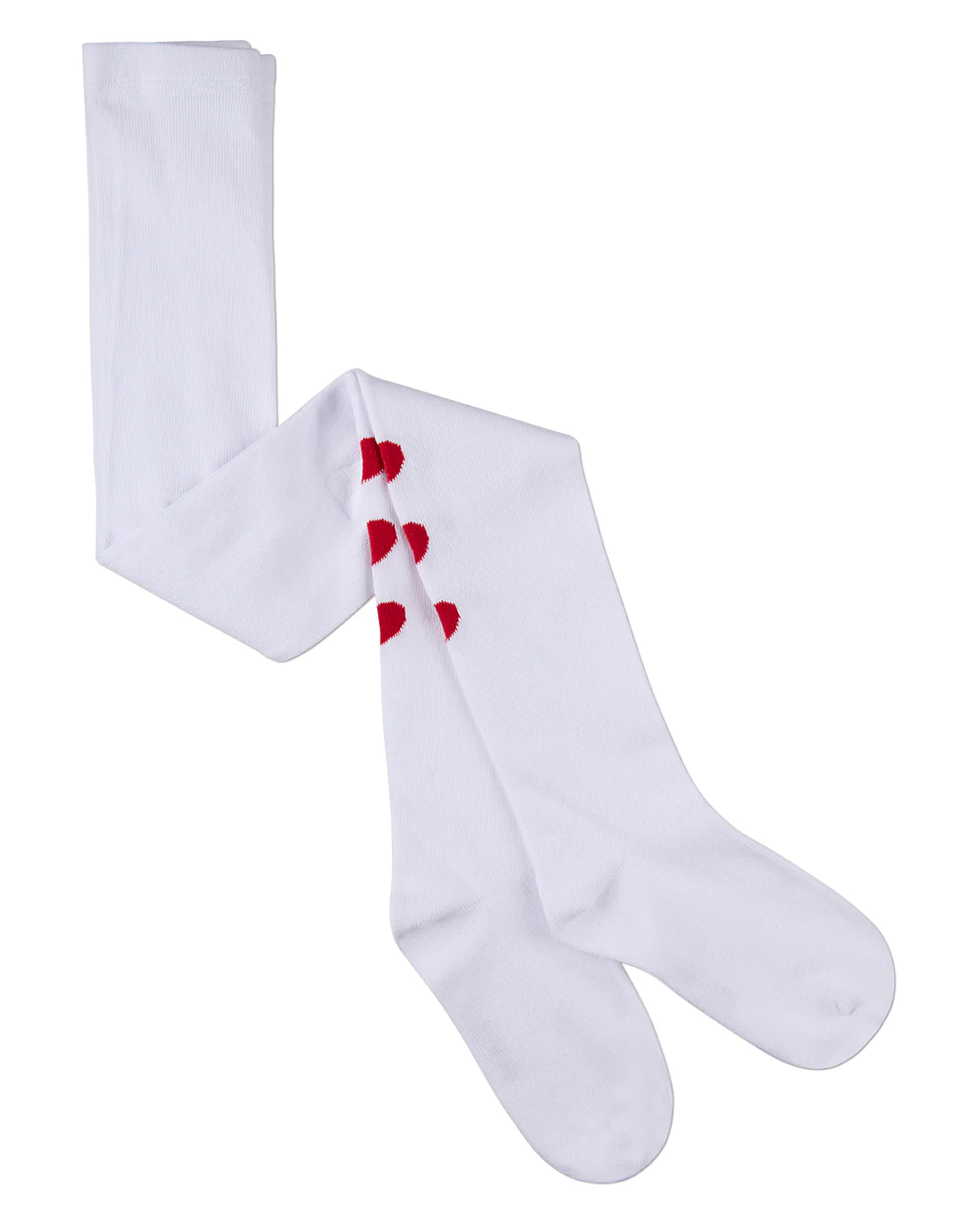 Girls "Triple Heart" Cotton-Rich Mini-Ribbed Fashion Sweater Tights – Image 9