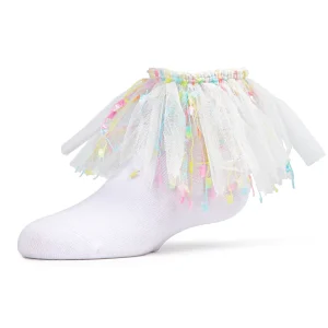 Girls Confetti Cotton Blend Anklet Sock