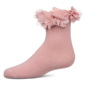 Girls' Floral Halo Cotton Anklet Socks