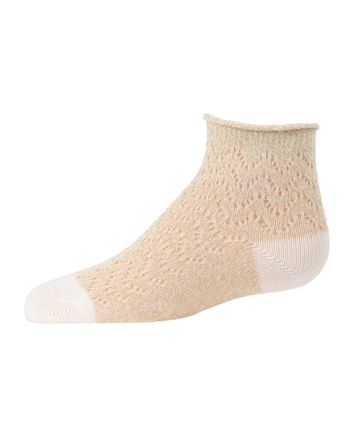 Fuzzy Shimmer Cotton Blend Anklet Socks – Image 8
