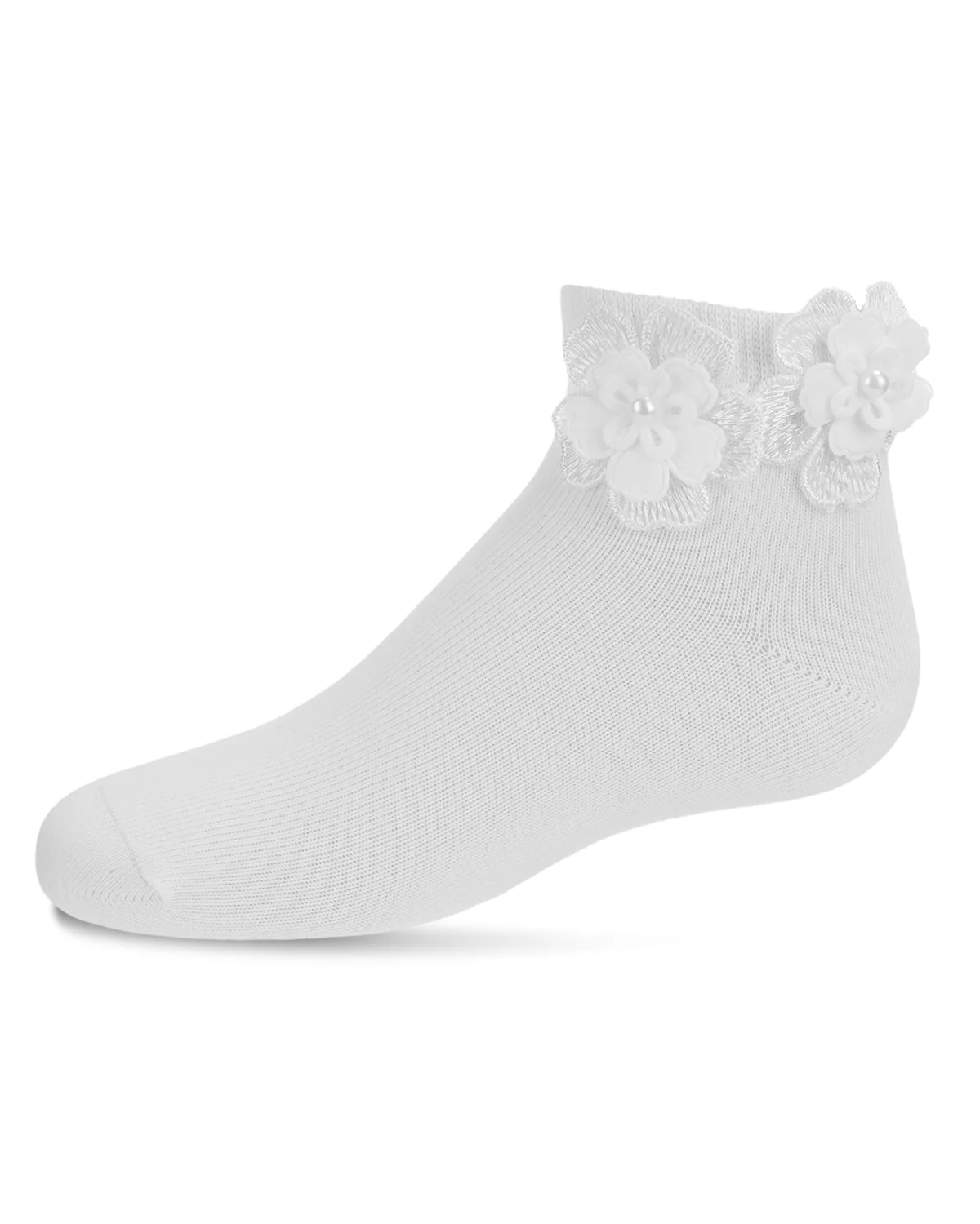 Dual Flower Girls Cotton Blend Anklet Sock – Image 8