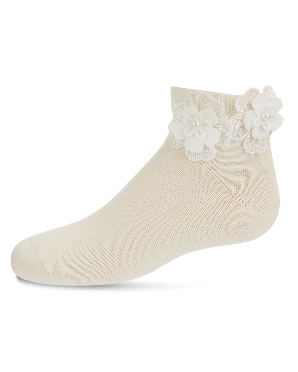 Dual Flower Girls Cotton Blend Anklet Sock – Image 7