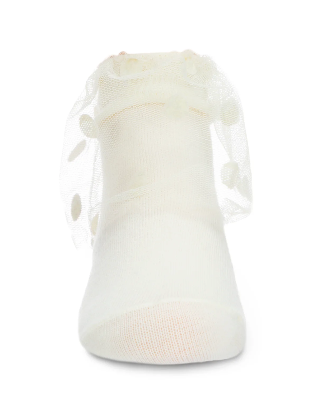 Flocked Dot Cotton Blend Tulle Anklet – Image 6