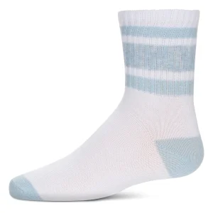 Girls Neon Stripe Cotton-Rich Crew Sock