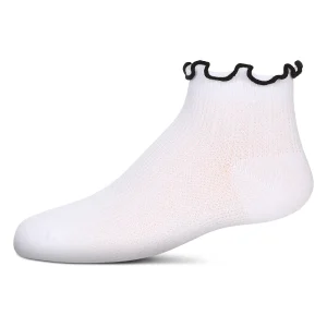 Girls' Colored Ruffle Anklet Socks