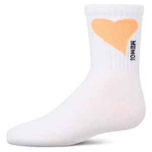 Girls' Single Heart Logo Crew Socks