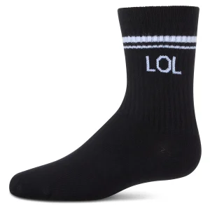Girl's LOL Athletic Crew Socks