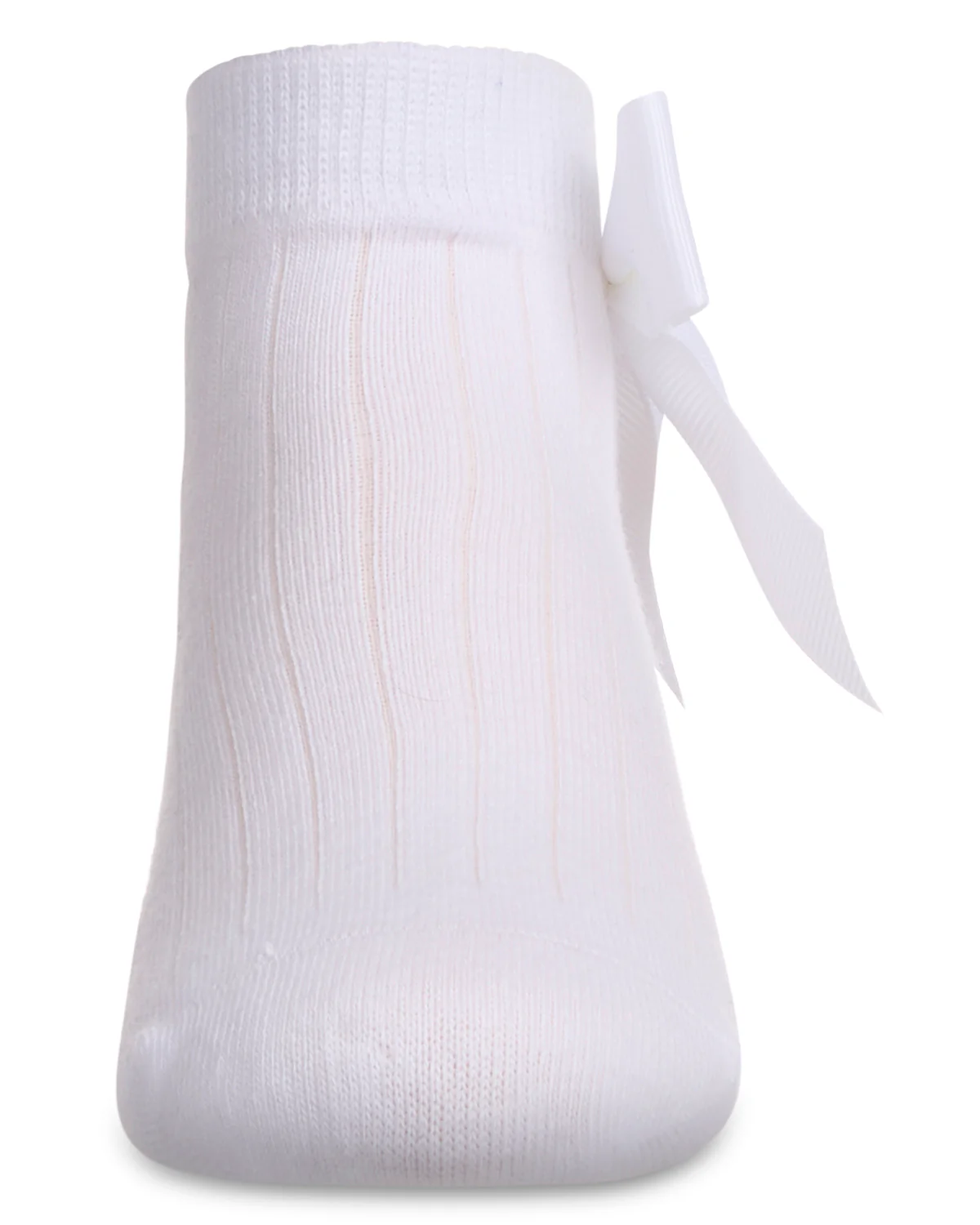 Girls' Ribbed Bow Anklet Socks – Image 8