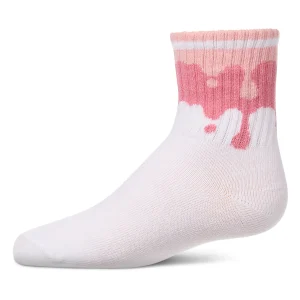 Kids "Paint Drip" Ribbed Cotton-Blend Novelty Crew Sock
