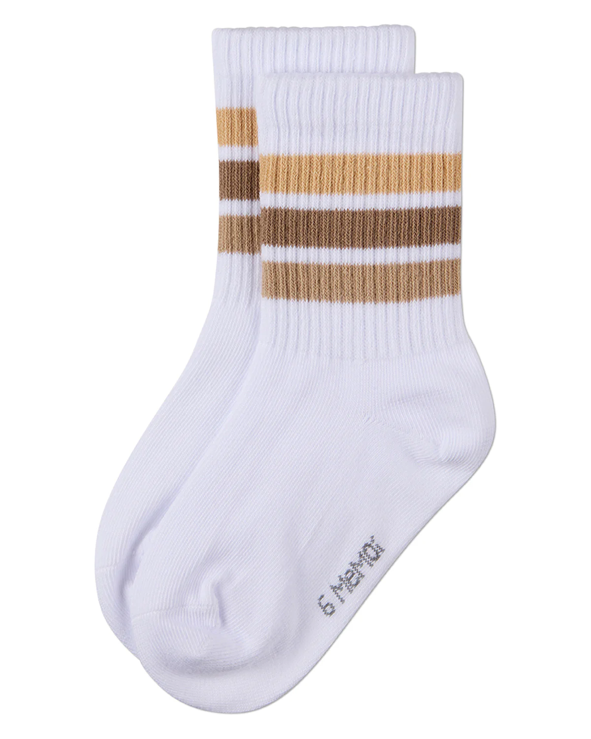 Kids Ribbed Cotton-Rich Triple-Stripe Varsity Crew Sock – Image 7