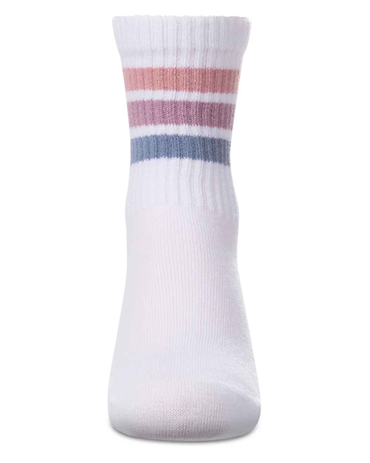 Kids Ribbed Cotton-Rich Triple-Stripe Varsity Crew Sock – Image 9