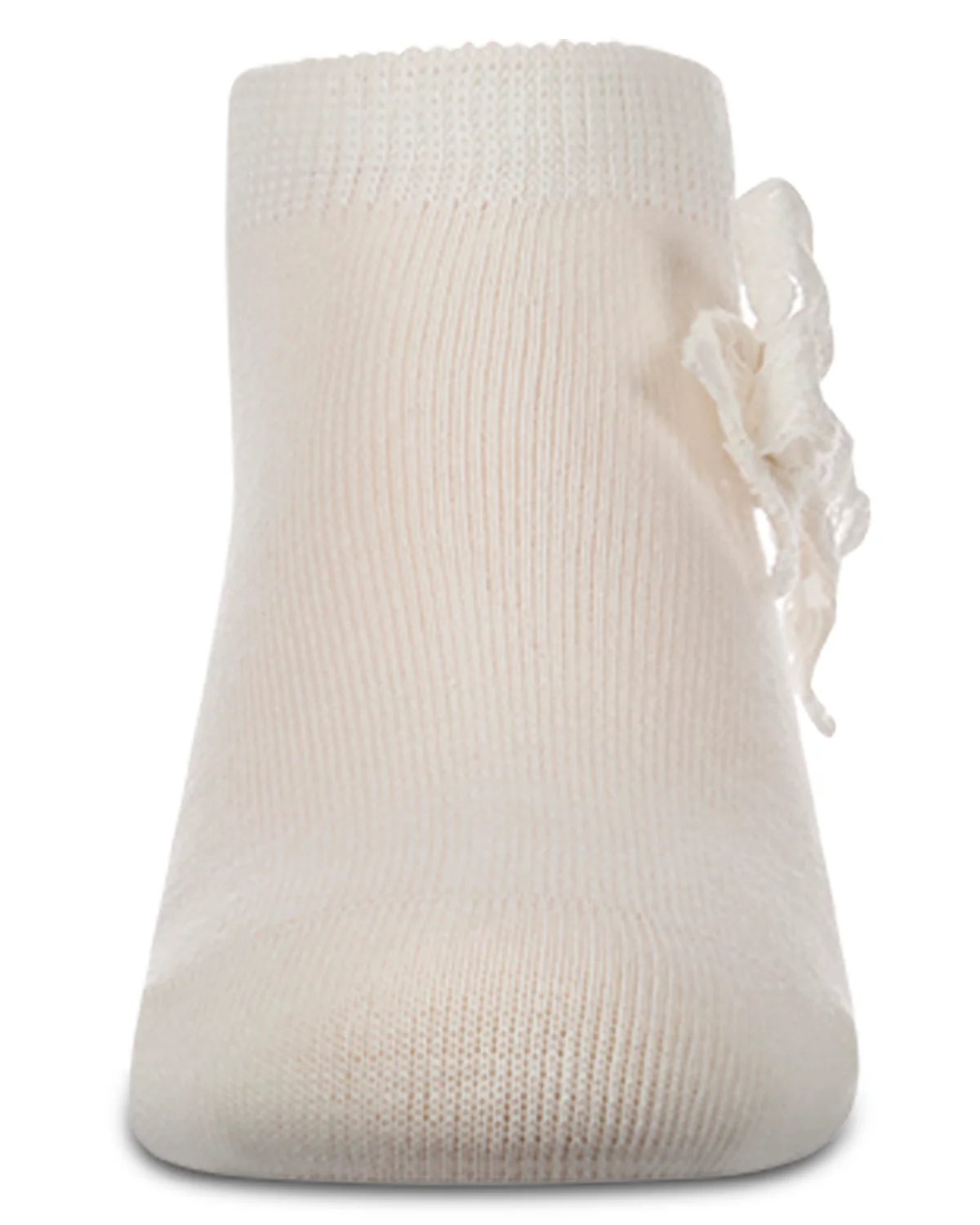 Girls Cotton-Rich Fashion Ankle Sock with Floral Lace Bow – Image 8