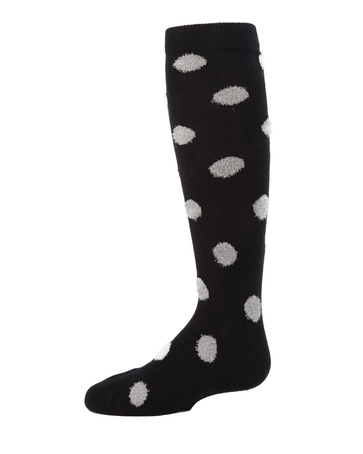Fun & Fuzzy Girls Polka Dot Cotton Blend Knee Socks – Image 4