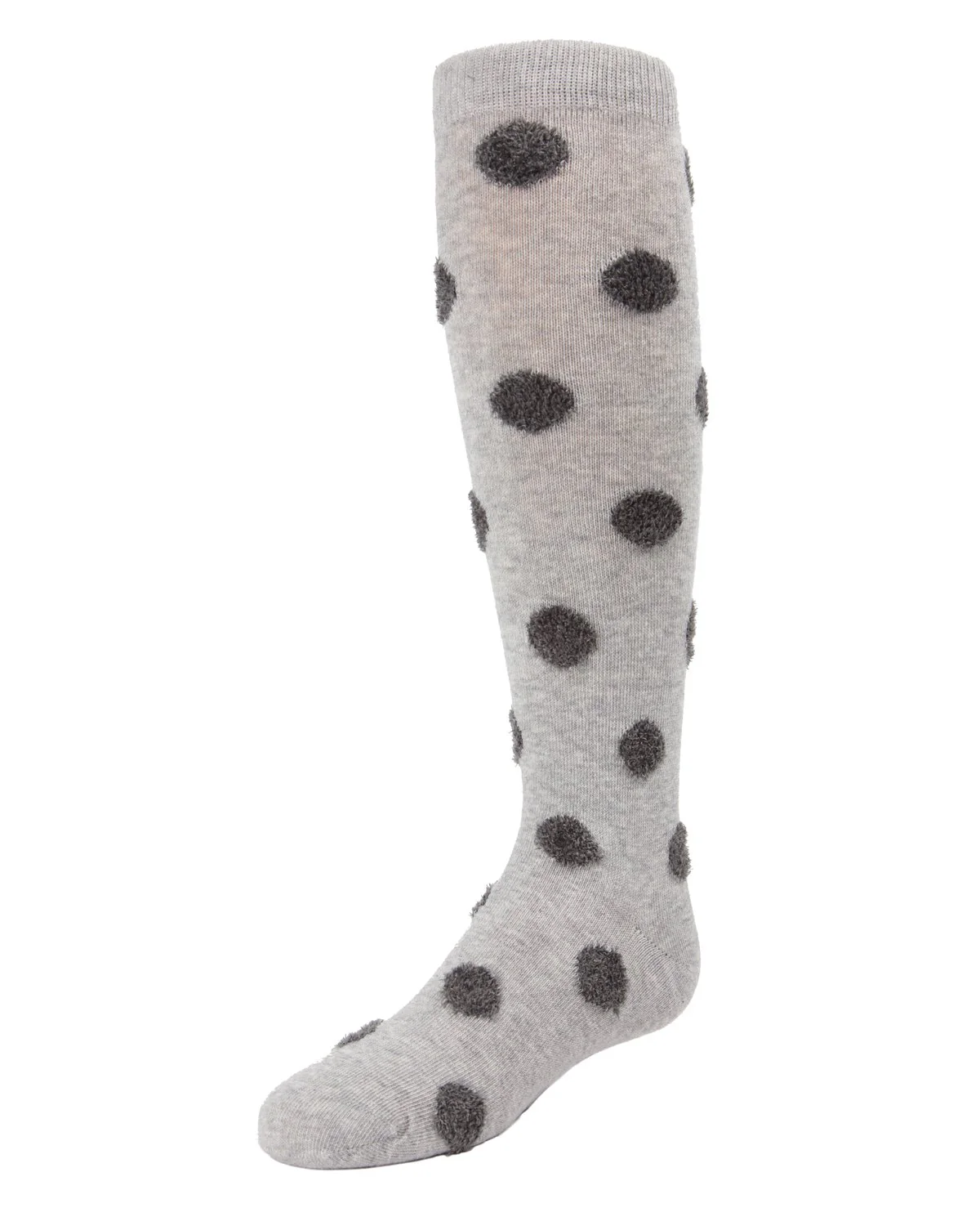 Fun & Fuzzy Girls Polka Dot Cotton Blend Knee Socks – Image 3