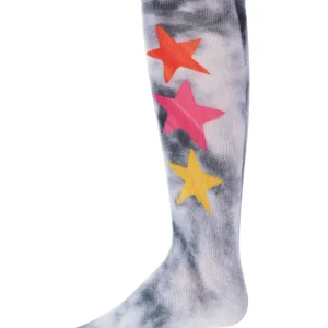 Tie Dye Star Girls Knee High Sock