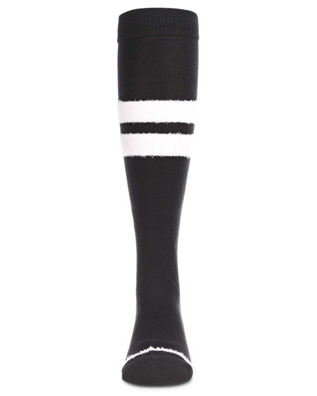 Fuzzy Stripe Cotton Blend Knee High Socks – Image 3