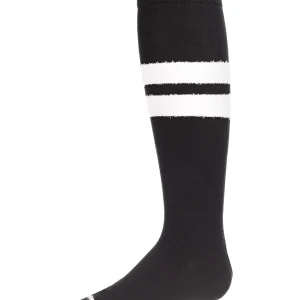 Fuzzy Stripe Cotton Blend Knee High Socks