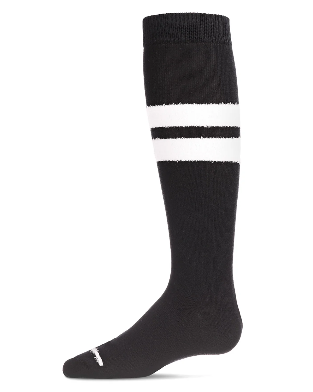 Fuzzy Stripe Cotton Blend Knee High Socks – Image 2