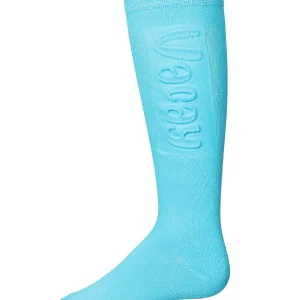 Girls Embossed VACAY Cotton Blend Knee High Socks
