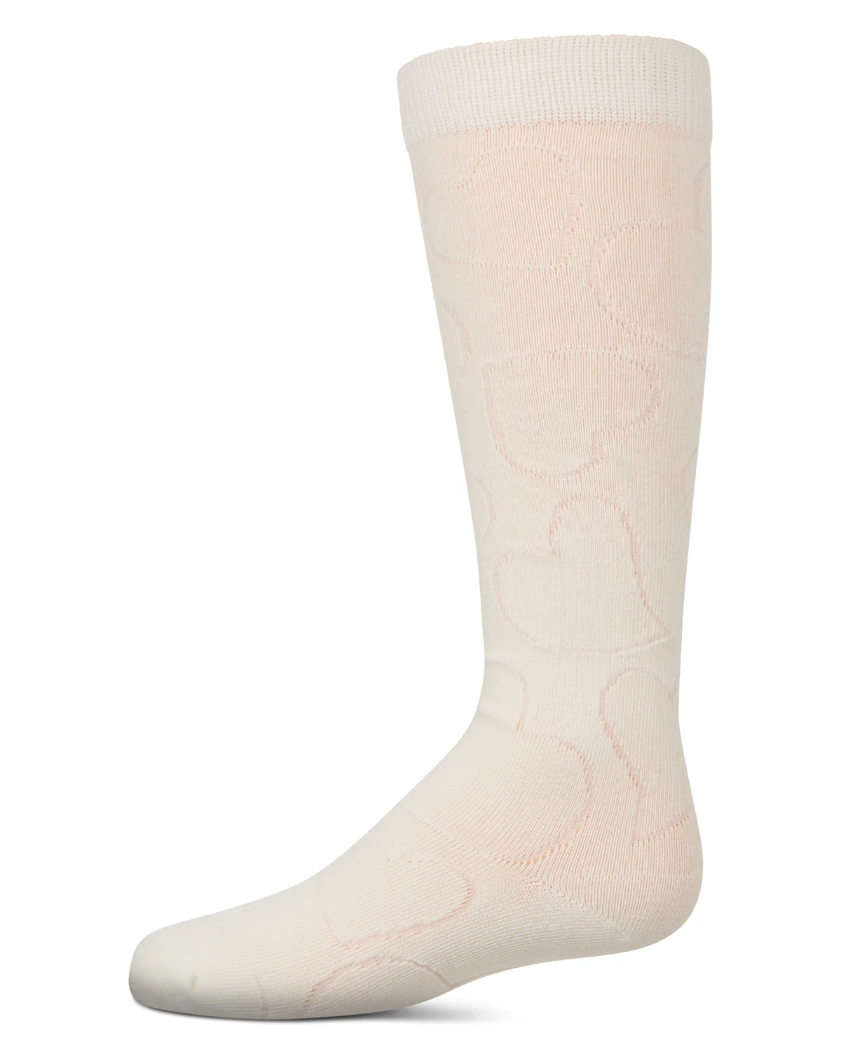 Girls Stretch Cotton Multi Heart Design Knee Sock – Image 4