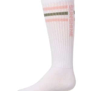 Girls "Sunshine" Triple-Stripe Cotton-Blend Ribbed Knee High Sock