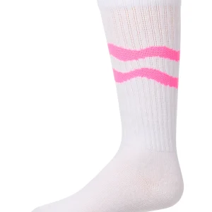 Girls "Double Wave" Ribbed Cotton-Blend Knee High Sock