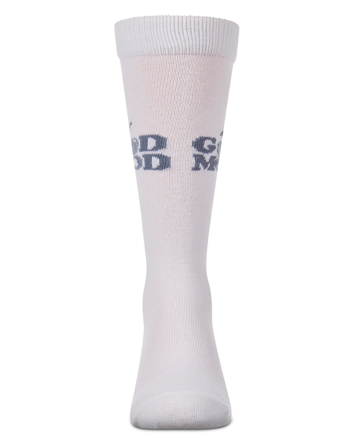 Girls "Good Mood" Mini-Ribbed Cotton-Rich Knee High Sock – Image 3