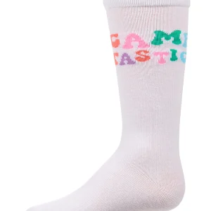 Girls "CampTastic" Cotton-Rich Camp-Themed Fine-Gauge Knee High Sock