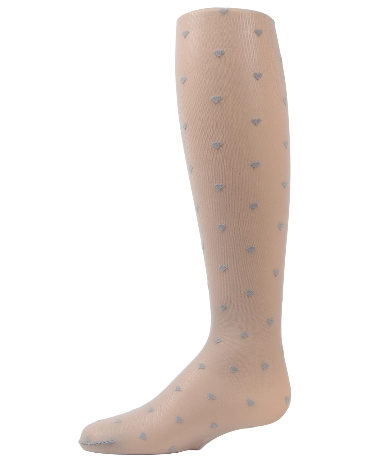 Polka Dot Heart Sheer Girls Tights – Image 2