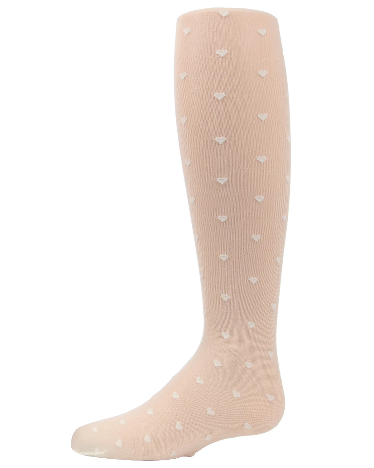 Polka Dot Heart Sheer Girls Tights – Image 3