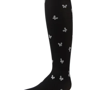 Girls' Glittering Butterfly Sheer Nylon Tights