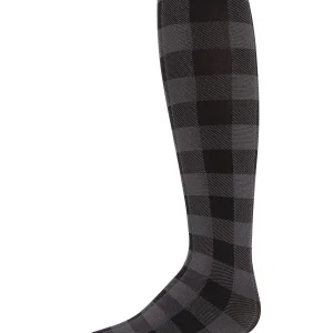 Girls Checkerboard Plaid Opaque Tights