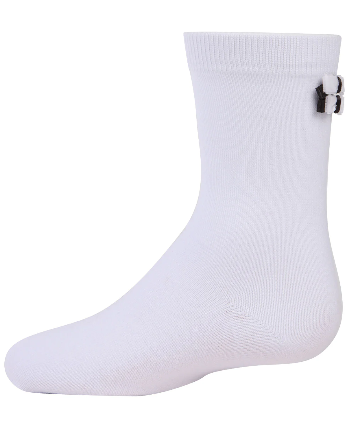 Girls' Black Tie Affair Cotton Blend Crew Socks – Image 4