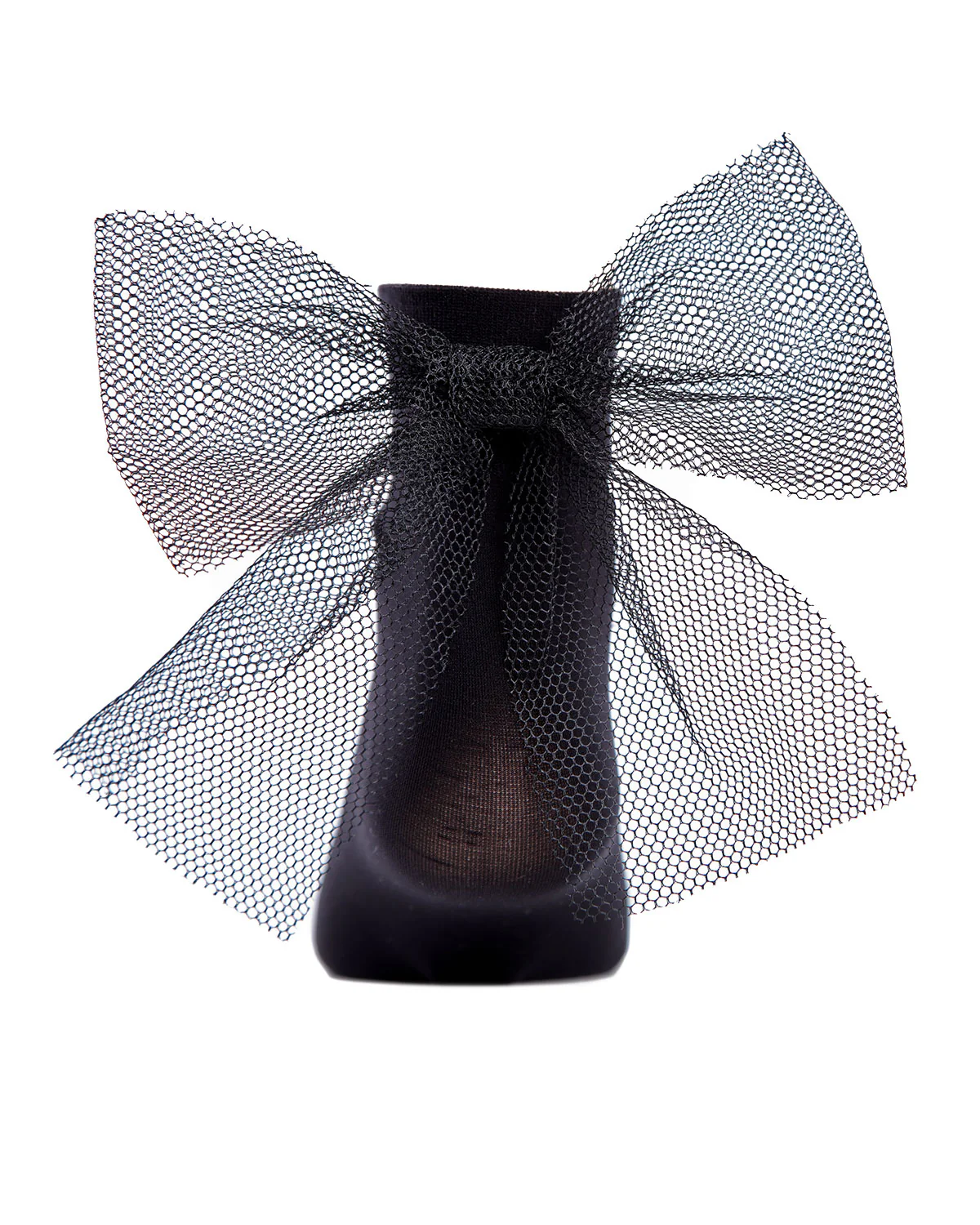 Microfiber Tulle Bow Anklet Socks – Image 4