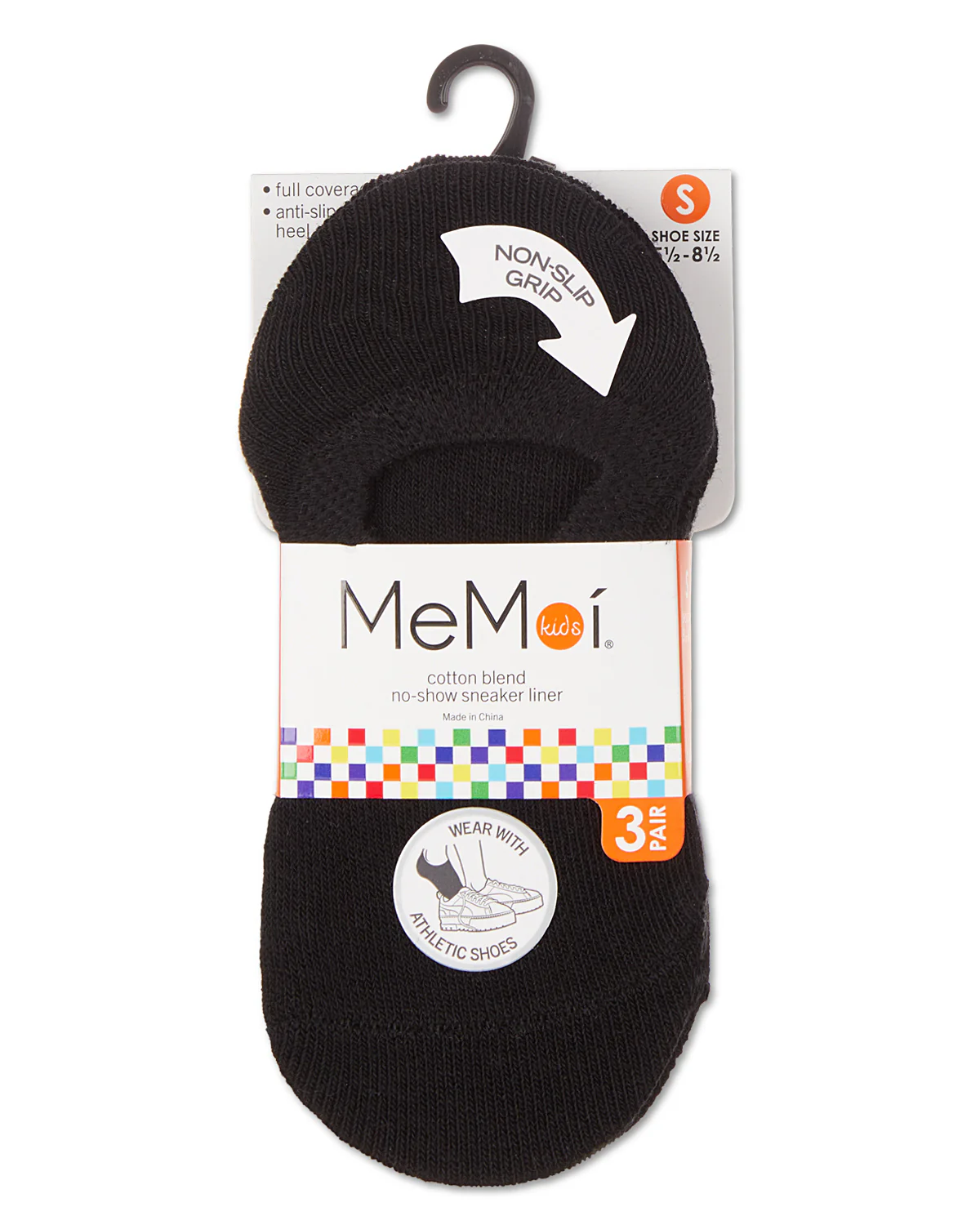 Girls' 3 Pair Pack No Show Sneaker Liner Socks – Image 5