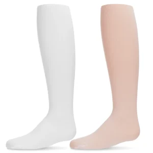 Infant Girl's Microfiber Tights Solid Color 2-Pack