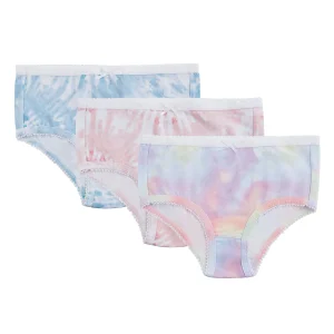 Girl’s Printed Cotton Briefs 3 Pack
