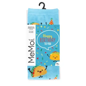 Have a FantasTACO Birthday Greeting Card Crew Socks
