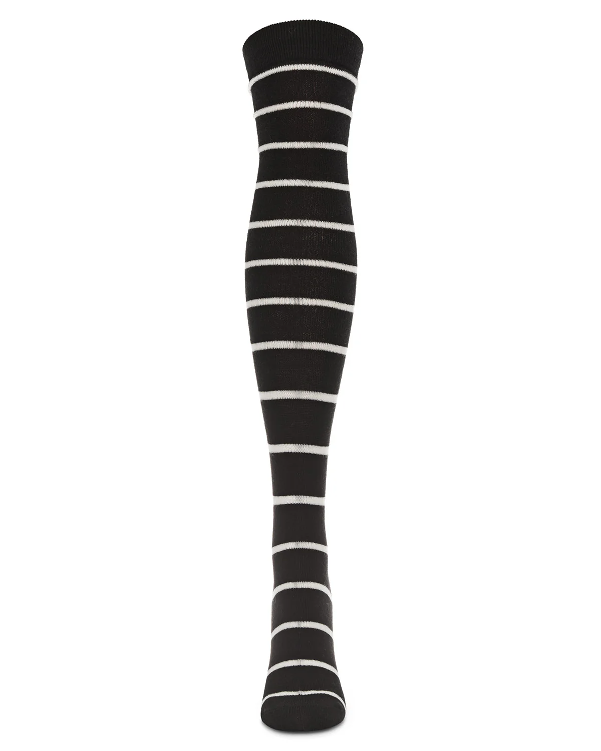 Simple Stripe Cashmere Blend Over The Knee Warm Socks – Image 3