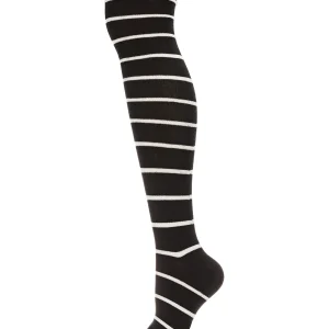 Simple Stripe Cashmere Blend Over The Knee Warm Socks