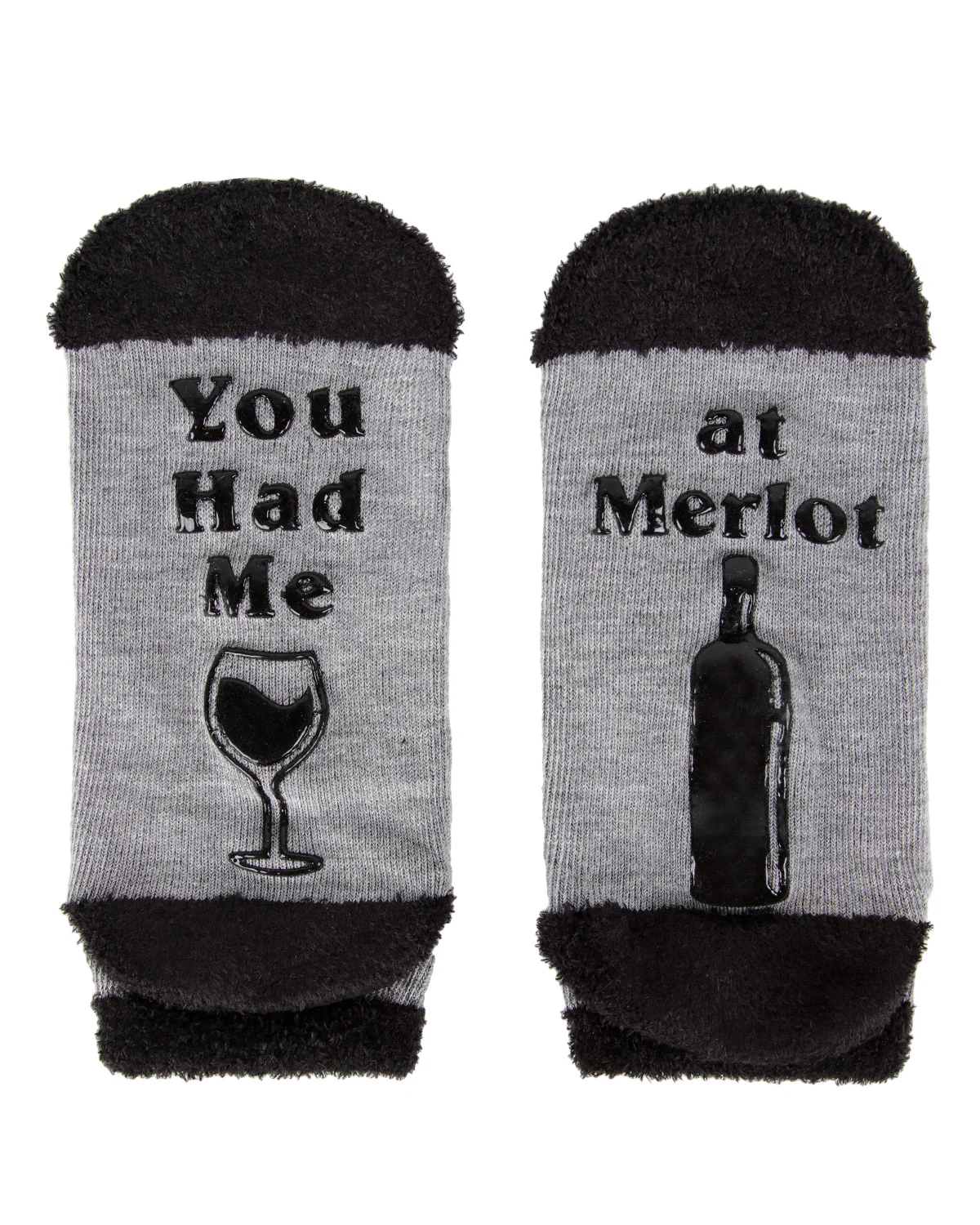Women's You Had Me At Merlot Low-Cut Non-Skid Socks – Image 3