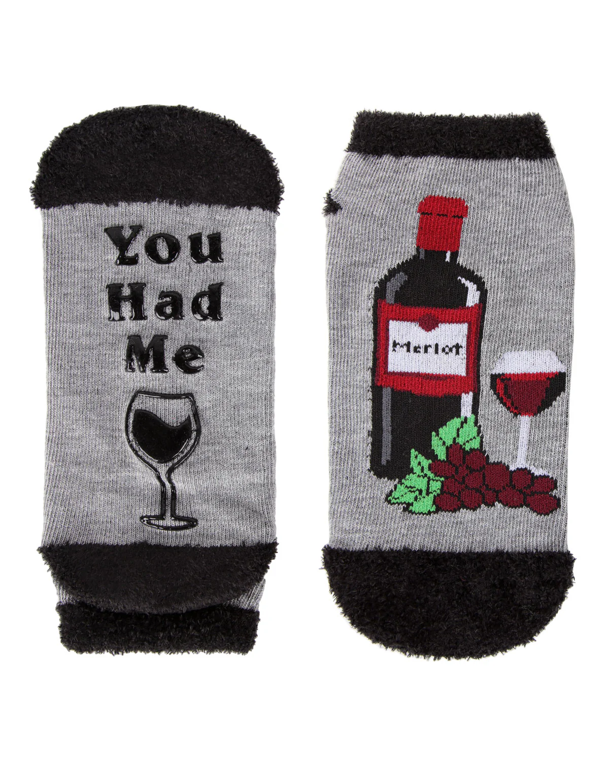 Women's You Had Me At Merlot Low-Cut Non-Skid Socks – Image 4