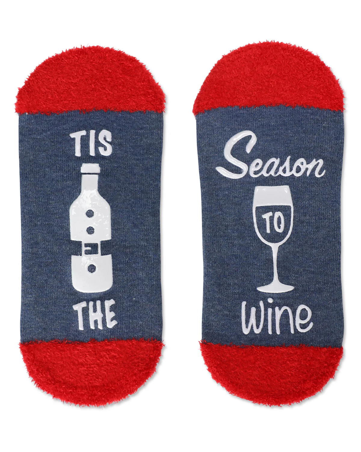 Women's Tis The Season To Wine Low-Cut Non-Skid Socks – Image 5