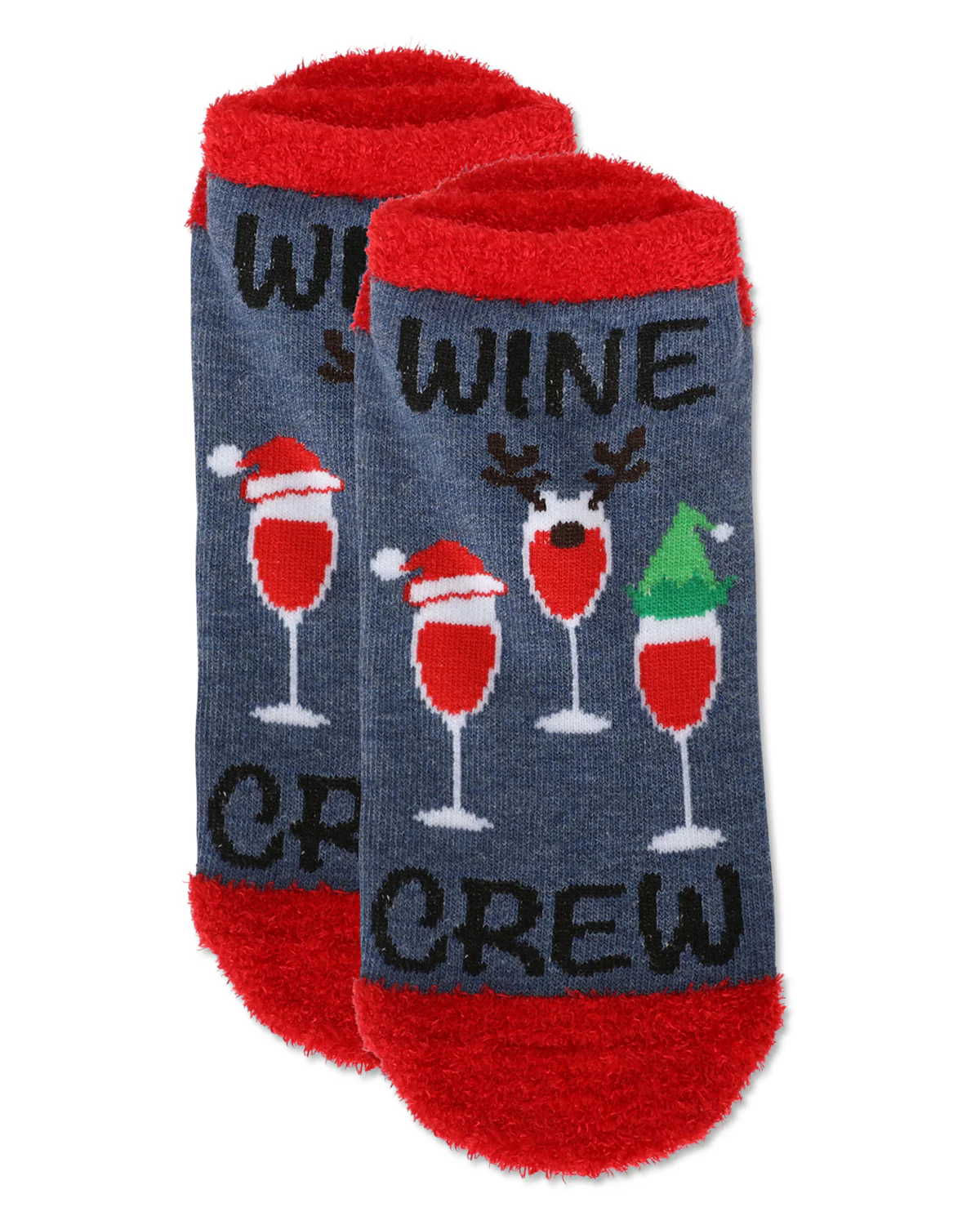 Women's Tis The Season To Wine Low-Cut Non-Skid Socks – Image 4