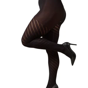 Spiral Opaque Plus Size Curvy Control Top Tights